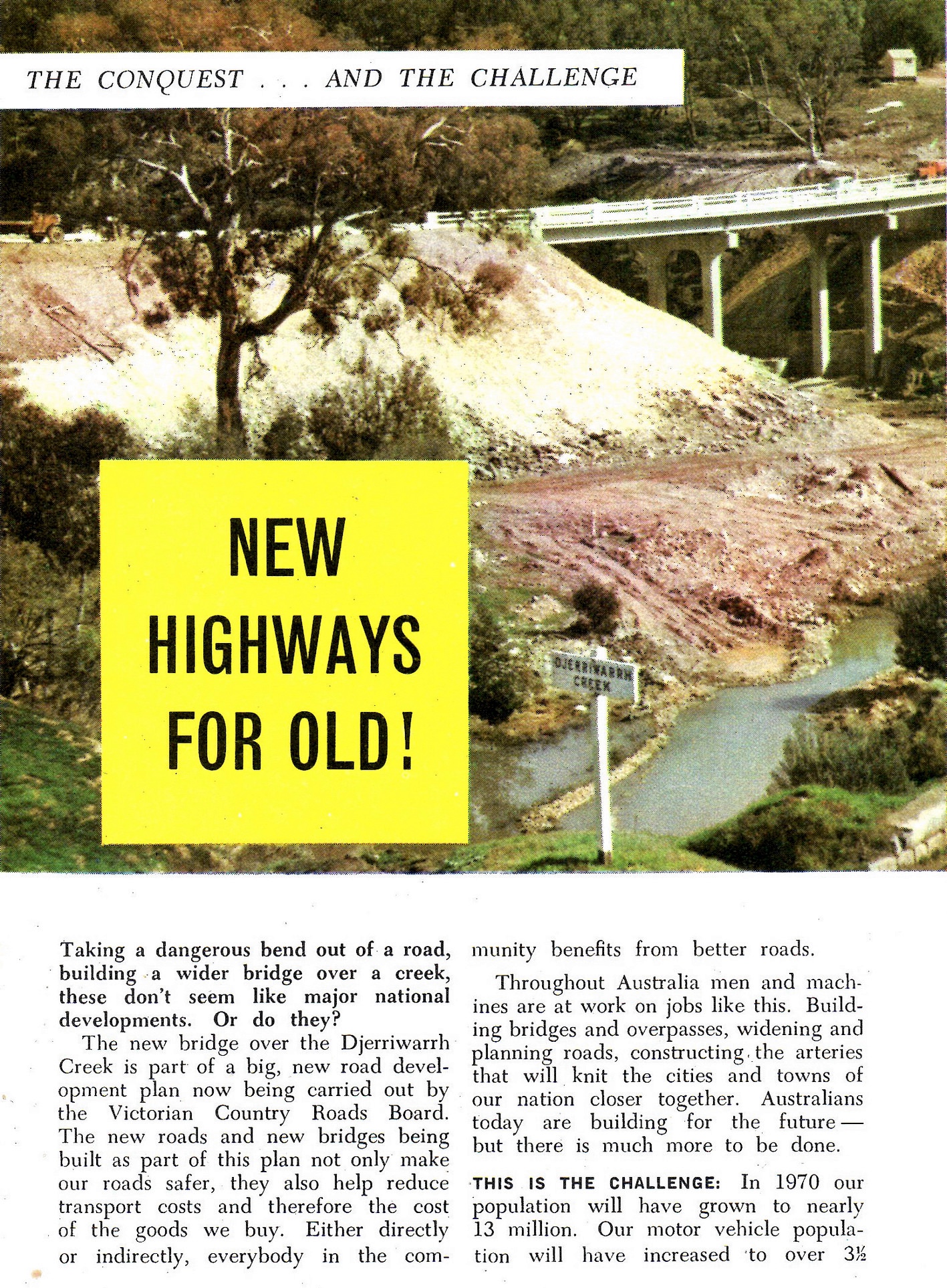 1961 Caterpillar New Highways For Old! Page 1